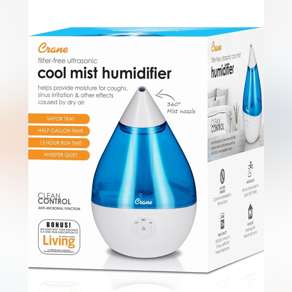💦 New Crane Droplet Ultrasonic Humidifier